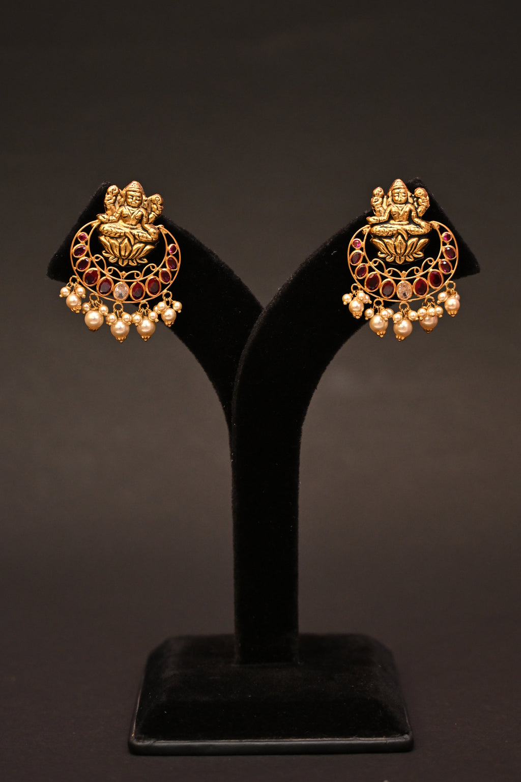 Lakshmi Temple Chandbalis Style Earrings