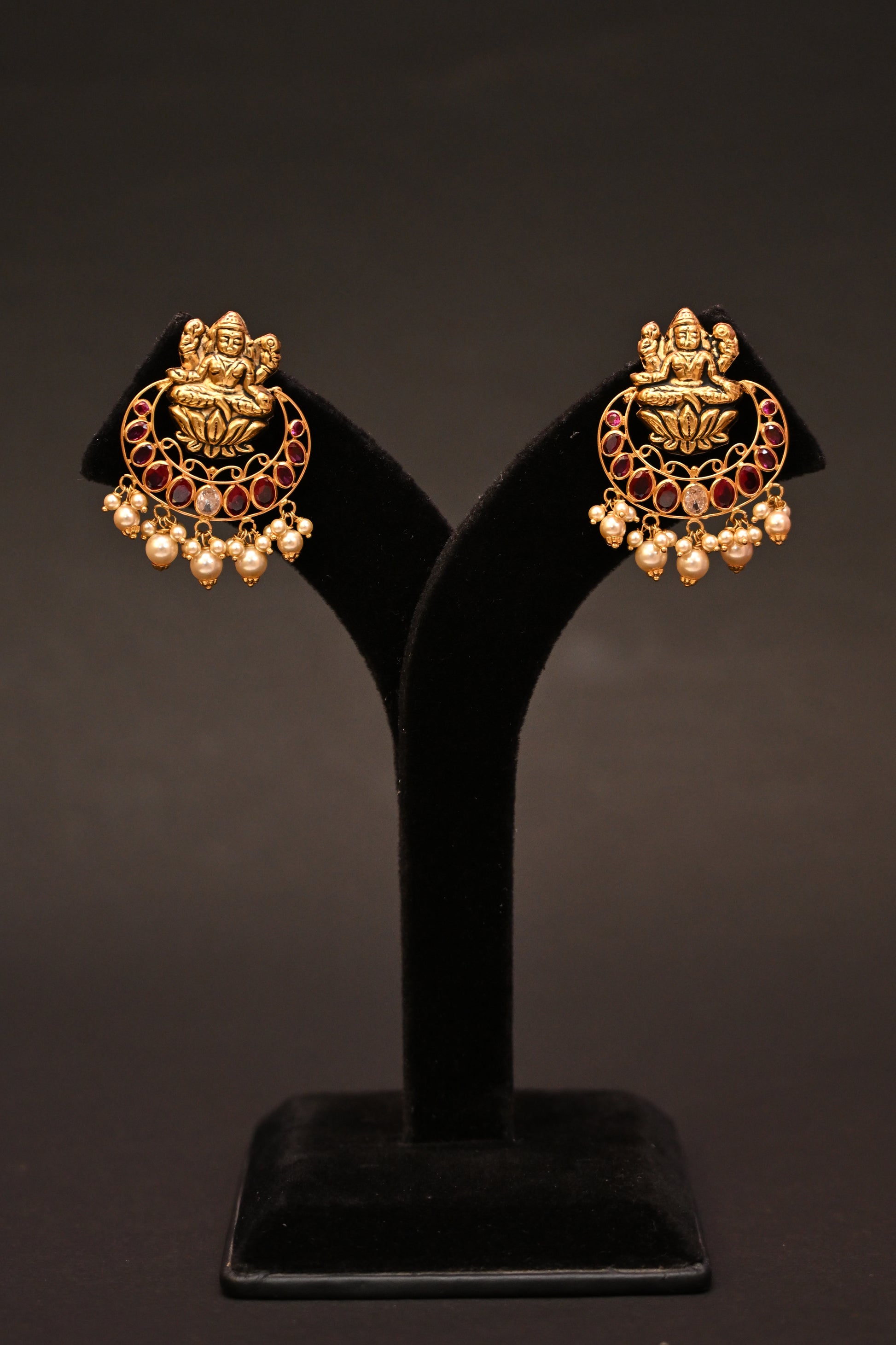 Lakshmi Temple Chandbalis Style Earrings