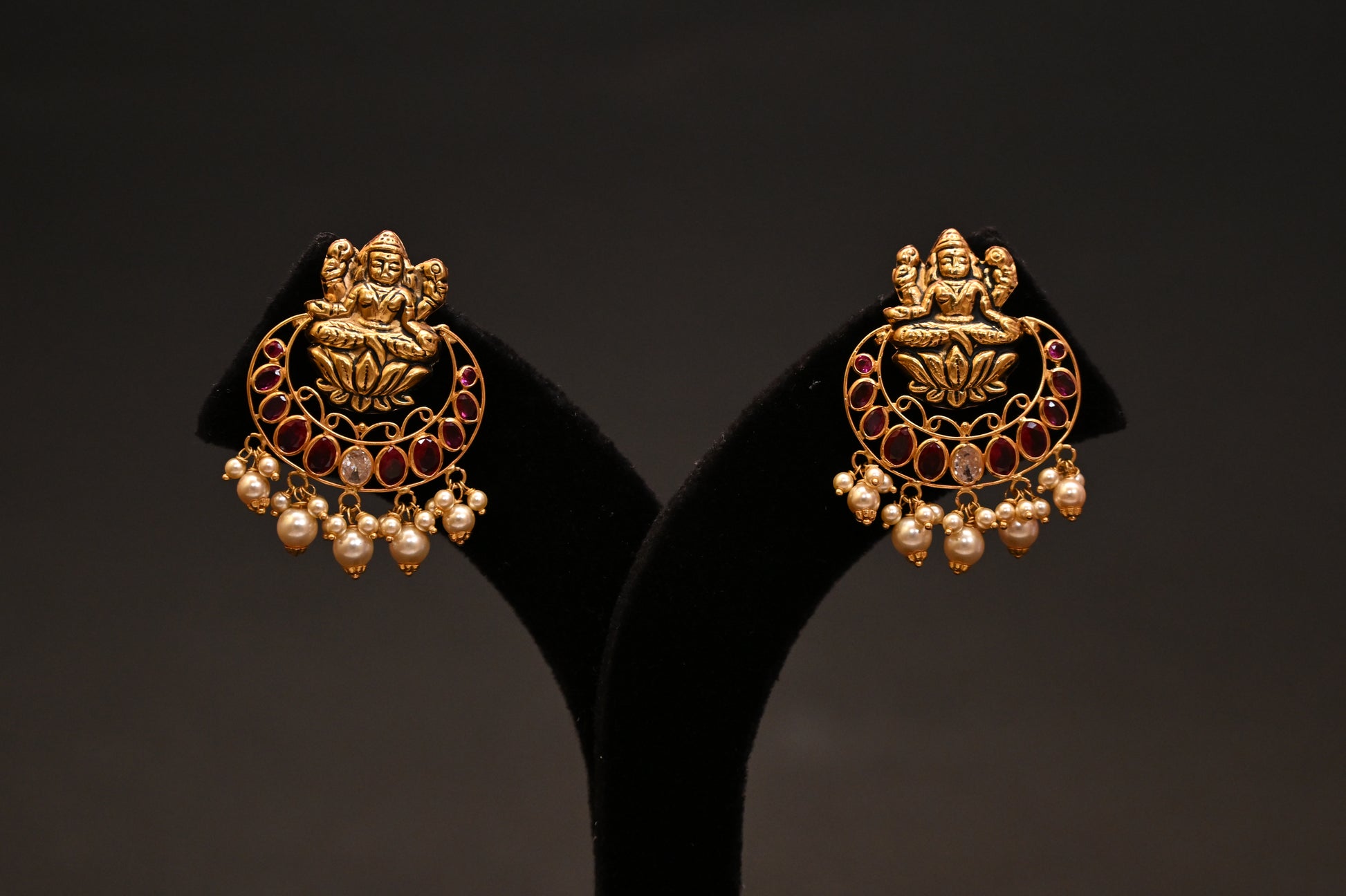 Lakshmi Temple Chandbalis Style Earrings