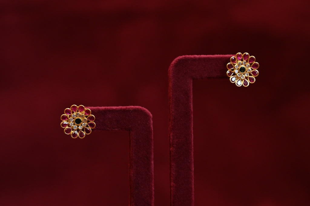 Emerald,Ruby & Pearl Kundan Choker Set