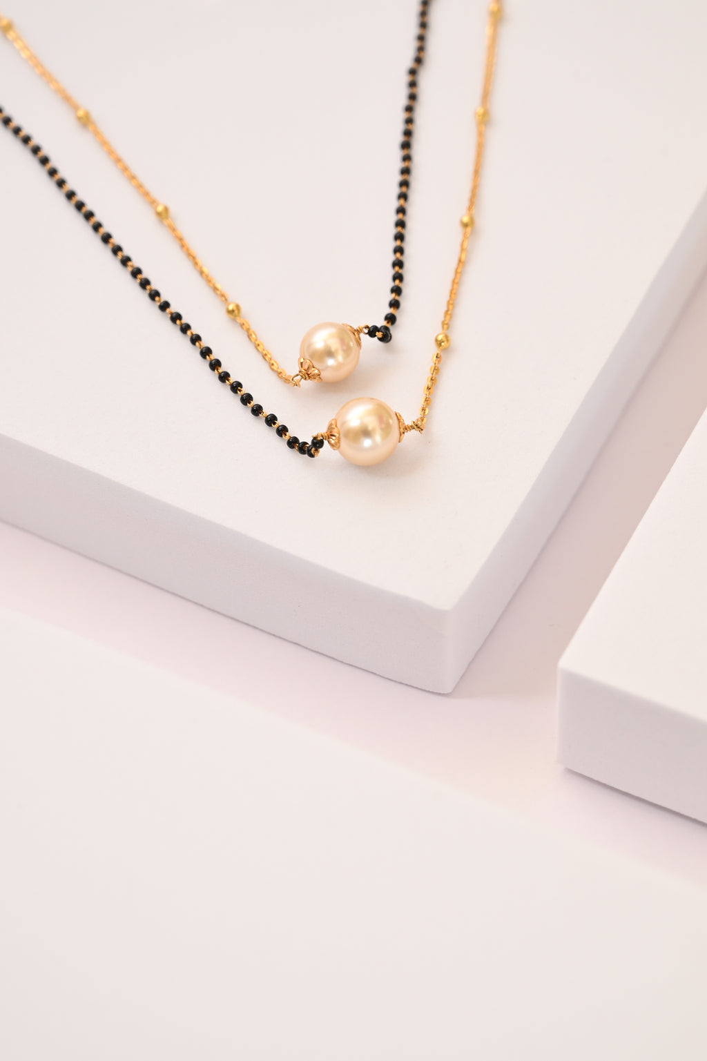 Pearl beads Gold Layered Mangalsutra