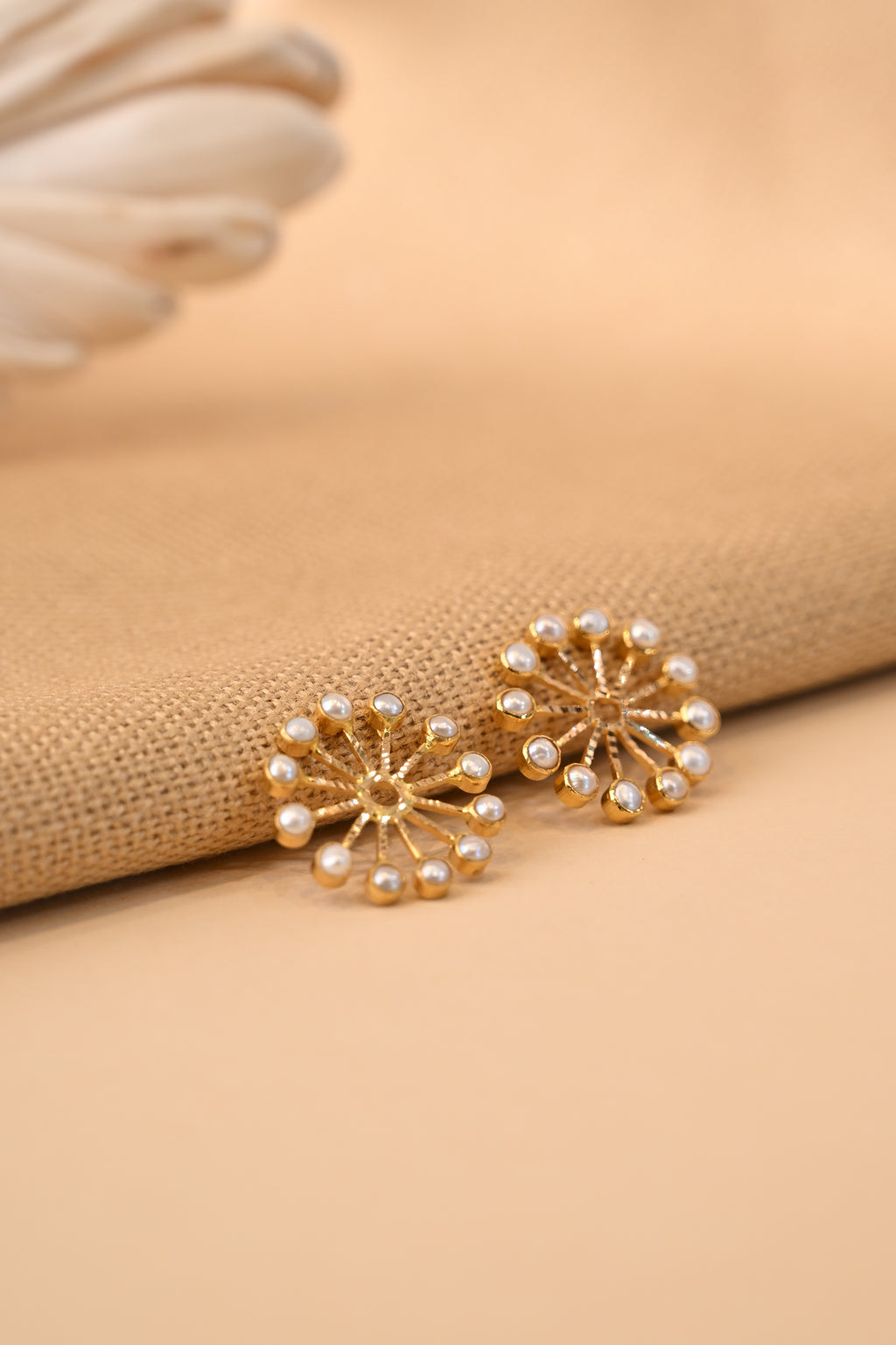 Pearl Gold Earring Frames