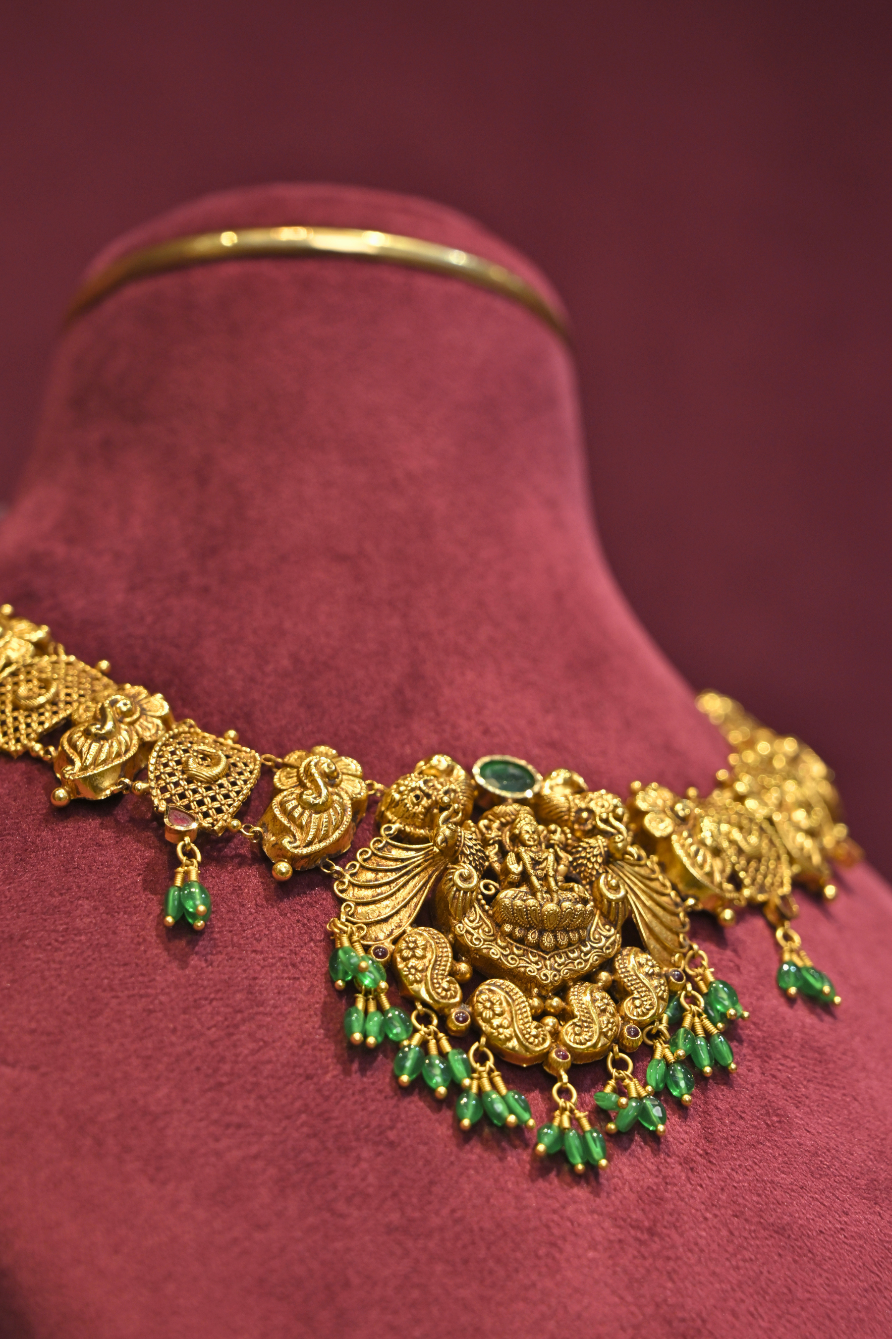 Mahalakshmi Peacock Temple Choker