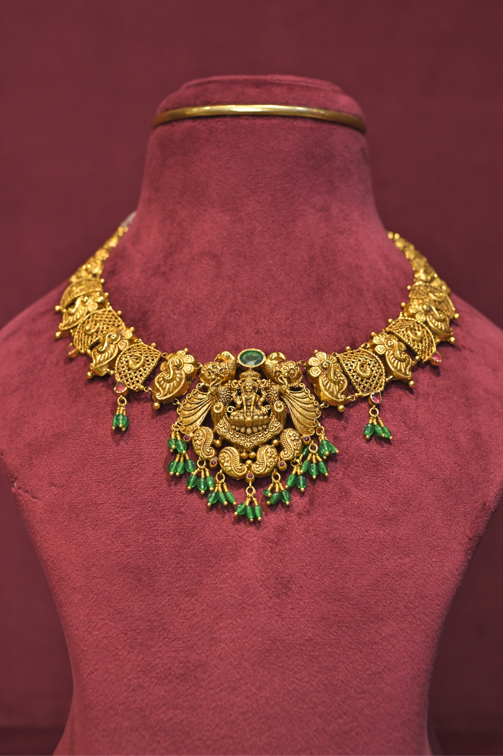 Mahalakshmi Peacock Temple Choker