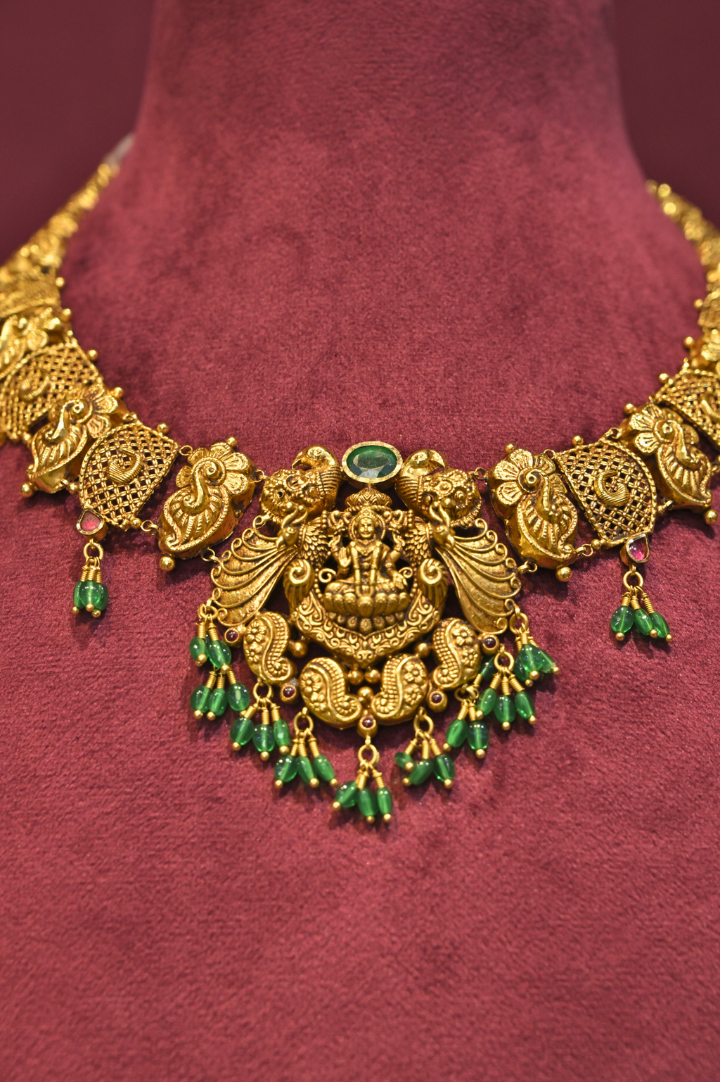 Mahalakshmi Peacock Temple Choker