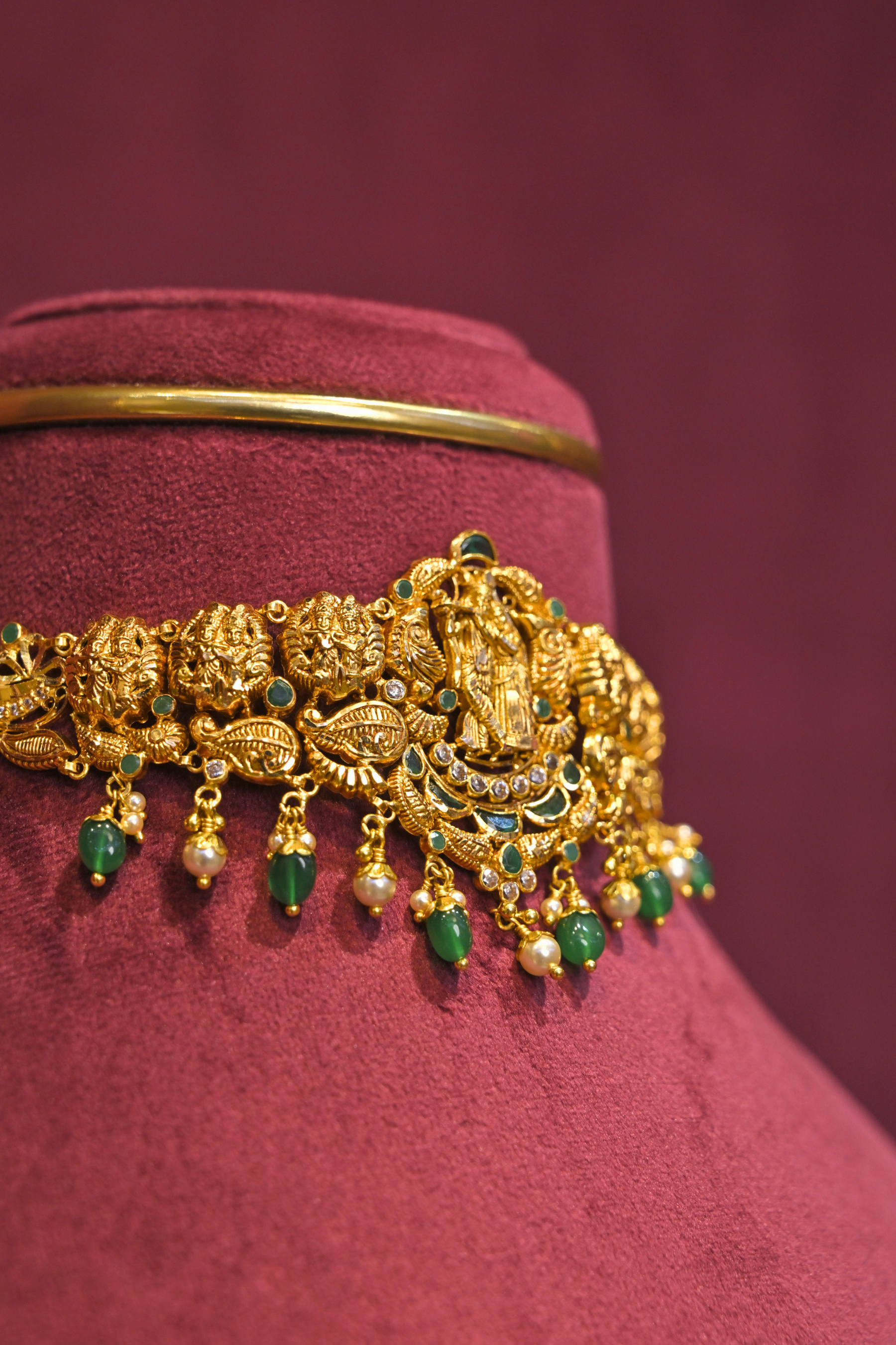 Radha Krishna Temple Choker Necklace