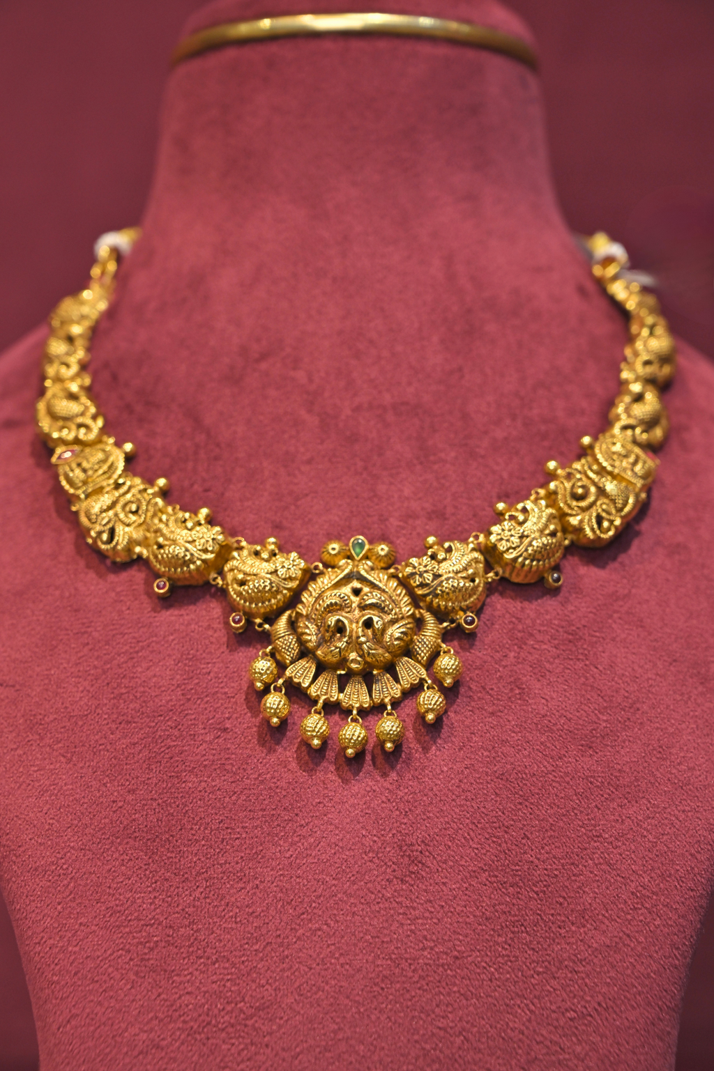 Mayura Antique Temple Choker Necklace