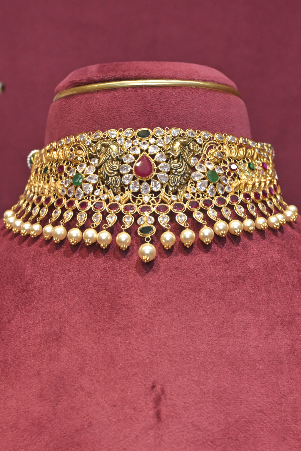 Royal Kundan Peacock Bridal Choker
