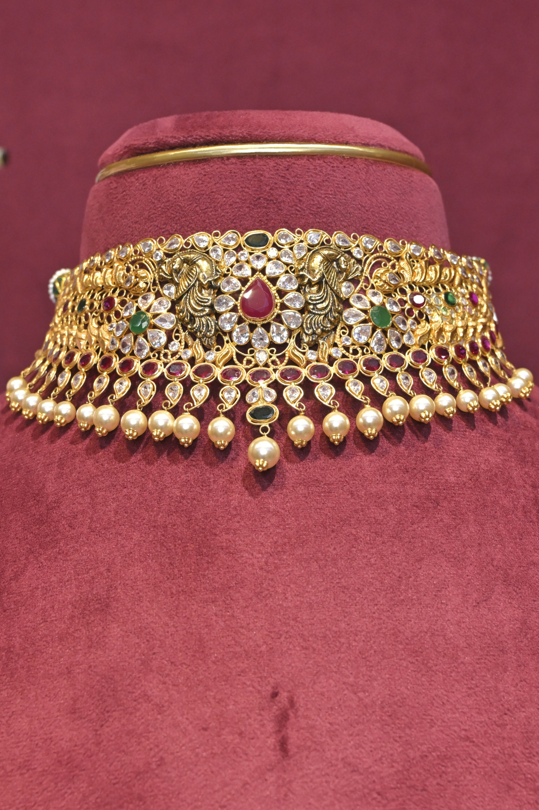 Royal Kundan Peacock Bridal Choker