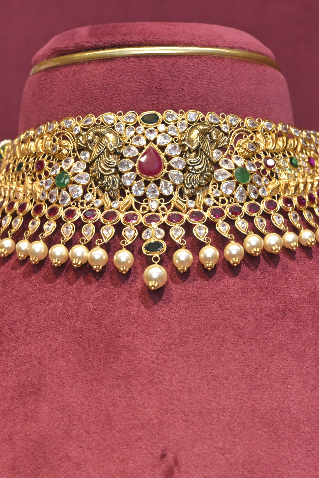 Royal Kundan Peacock Bridal Choker