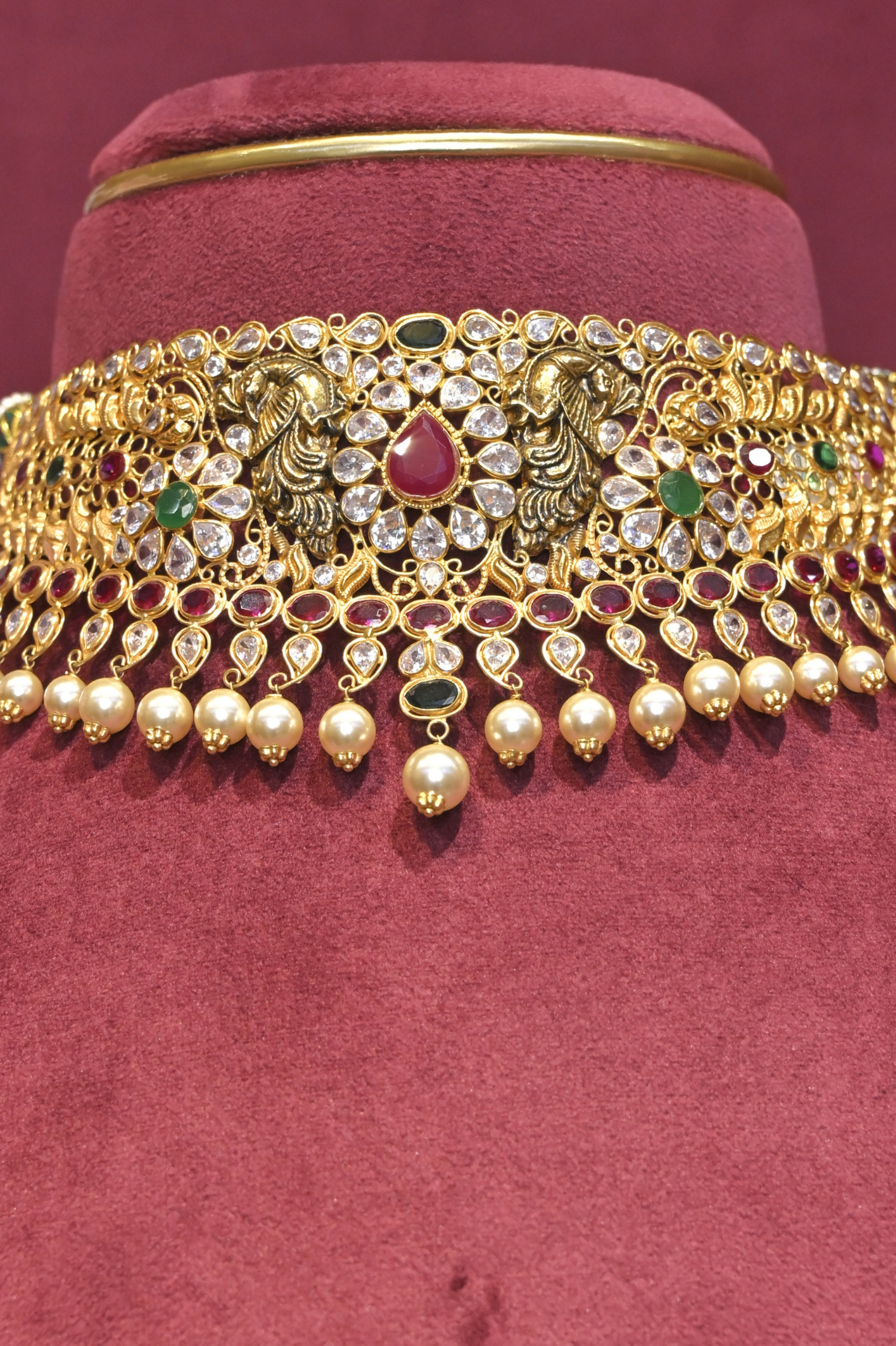 Royal Kundan Peacock Bridal Choker
