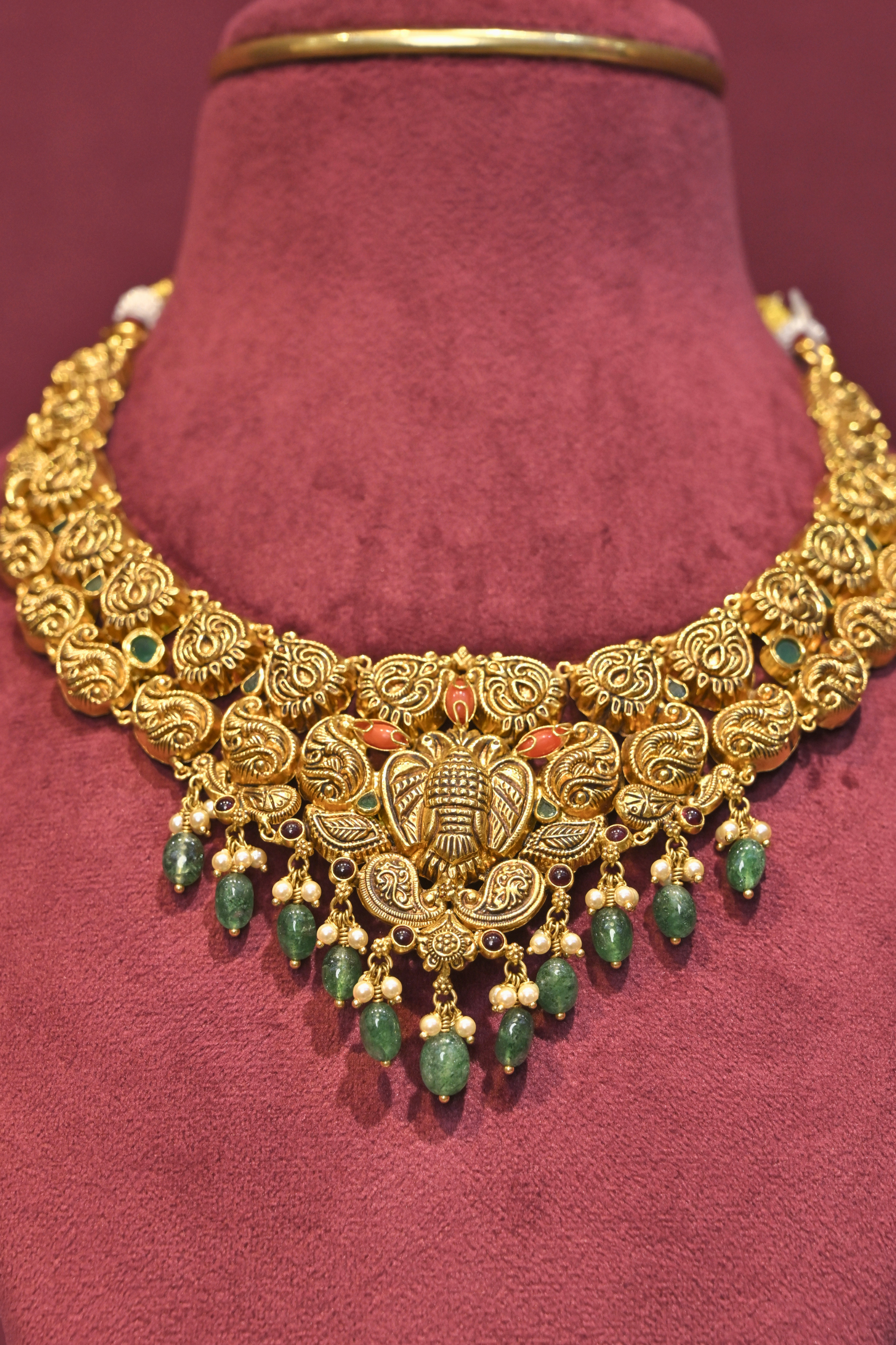Royal Ganesha Temple Choker Necklace