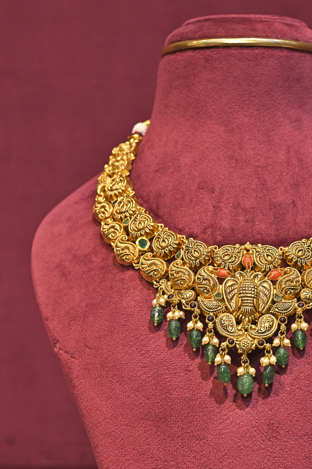 Royal Ganesha Temple Choker Necklace